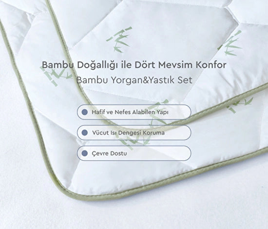 Yataş Bedding Bambu Yorgan&Yastık Set