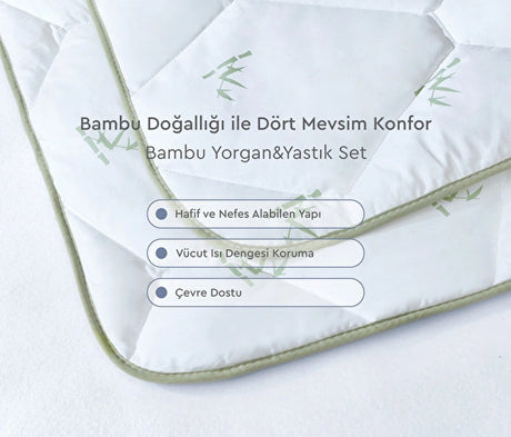 Yataş Bedding Bambu Yorgan&Yastık Set