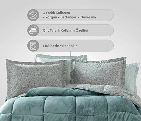 Yataş Bedding Piante Triola Set Mint