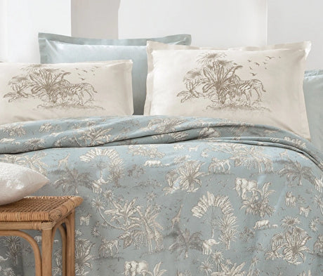Yataş Bedding Aster Baskılı Pamuk Pike Takımı