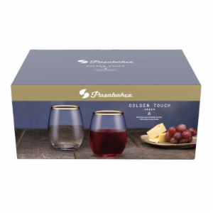 Paşabahçe 420725 Amber 6'lı Bardak-gold Detaylı/ 570 ml