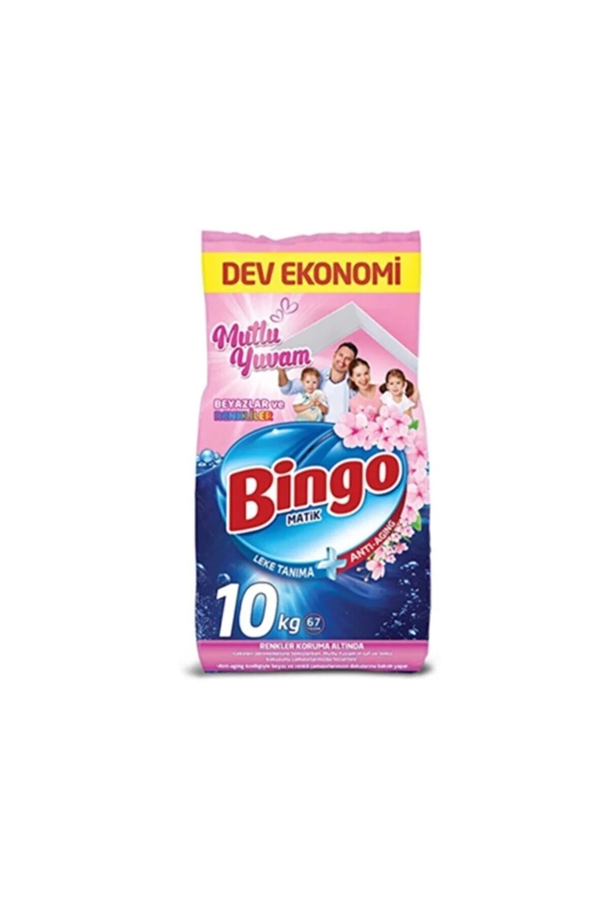 Bingo Toz Deterjan Mutlu Yuvam 10 KG – Beyaz ve Renkli