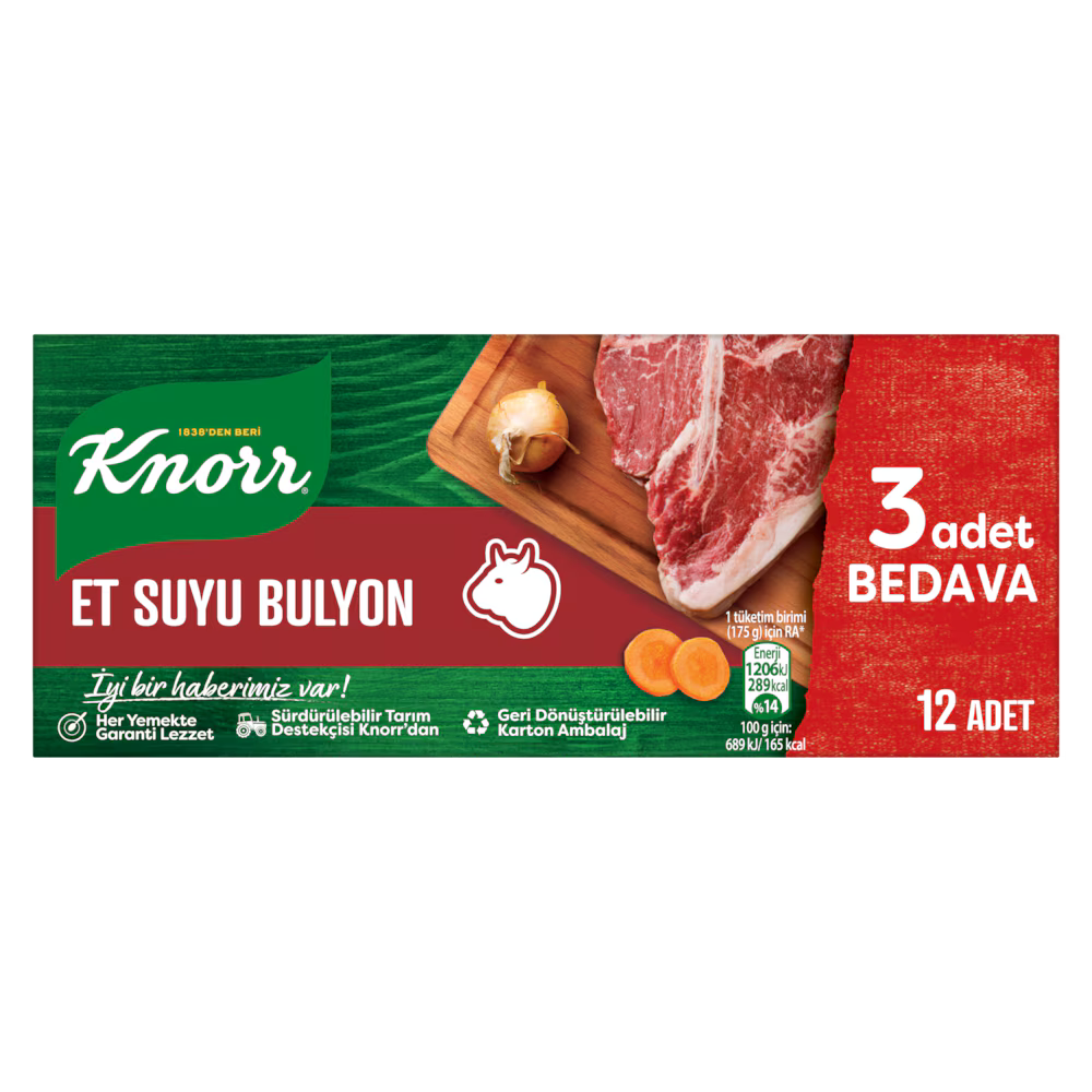 Knorr Et Suyu Bulyon (12 Adet)