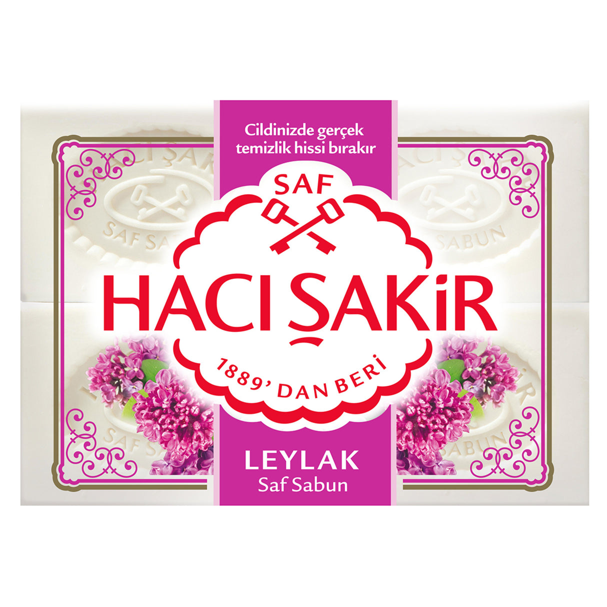 Hacı Şakir Kalıp Sabun Leylak 4 x 150 G