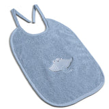Little Ray Bebek Banyo Seti %100 Pamuk Vatoz Nakışlı Açık Mavi (5 Parça)