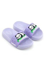 Gezer Panda Yazlık Kız Çocuk PU Islak Zemine Uygun Rahat Taban Ev Bahçe Banyo Havuz Terlik