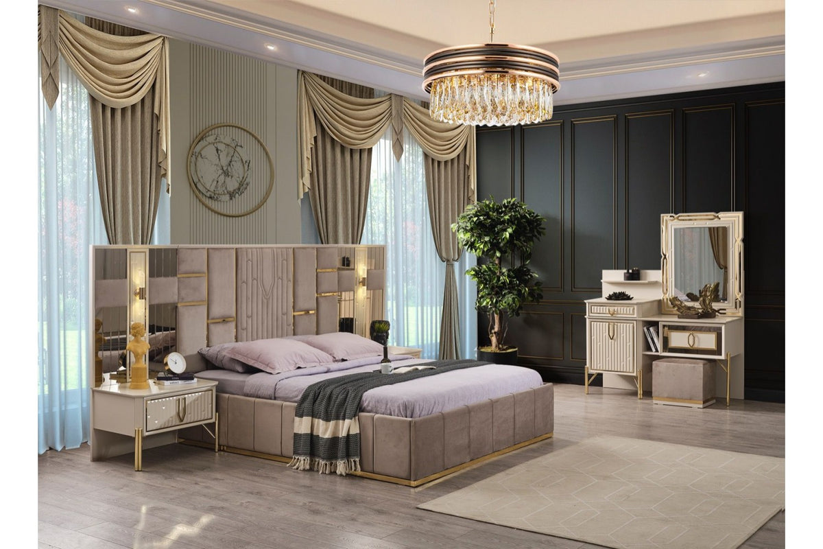 BAHAR BEJ · YATAK ODASI TAKIMI %100 MDF