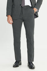 Slim Fit Dar Kesim Mono Yaka Takım Elbise