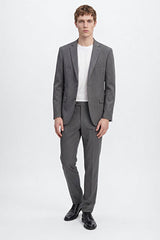 Slim Fit Dar Kesim Mono Yaka Takım Elbise