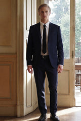 Slim Fit Dar Kesim Mono Yaka Takım Elbise