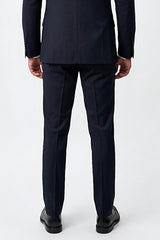 Slim Fit Dar Kesim Mono Yaka Takım Elbise