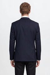 Slim Fit Dar Kesim Mono Yaka Takım Elbise