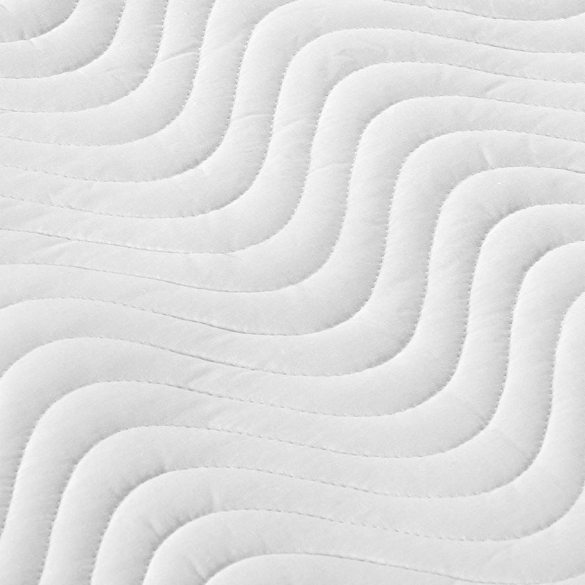 Luna Kapitone Sıvı Geçirmez Fitted Alez 100x200 cm Beyaz