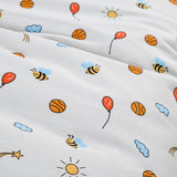 Baby Bee %100 Pamuk Ranforce Bebek Nevresim Takımı Beyaz (4 Parça)