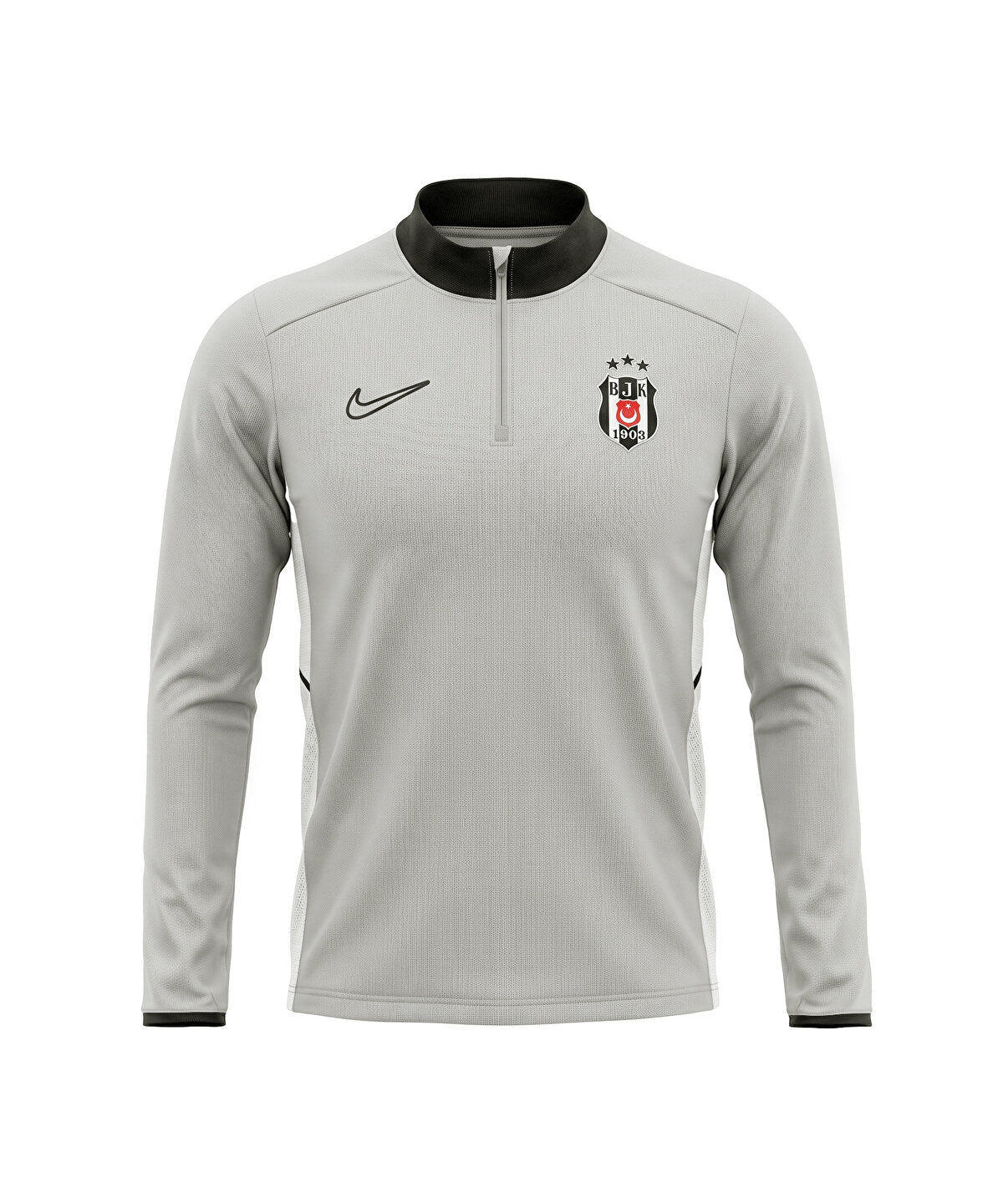 NIKE BEŞİKTAŞ GRİ YARIM FERMUARLI ANTRENMAN EŞOFMAN ÜSTÜ 26-27 FZ9767-012