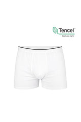 5'li Paket Erkek Pamuklu Modal Boxer | Beyaz K11256