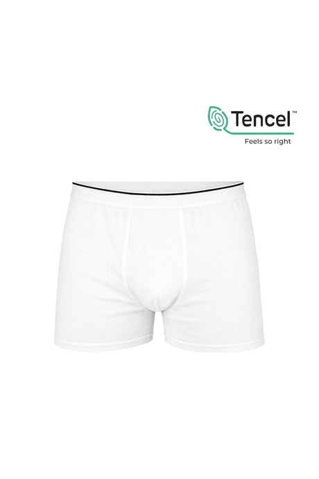 5'li Paket Erkek Pamuklu Modal Boxer | Beyaz K11256