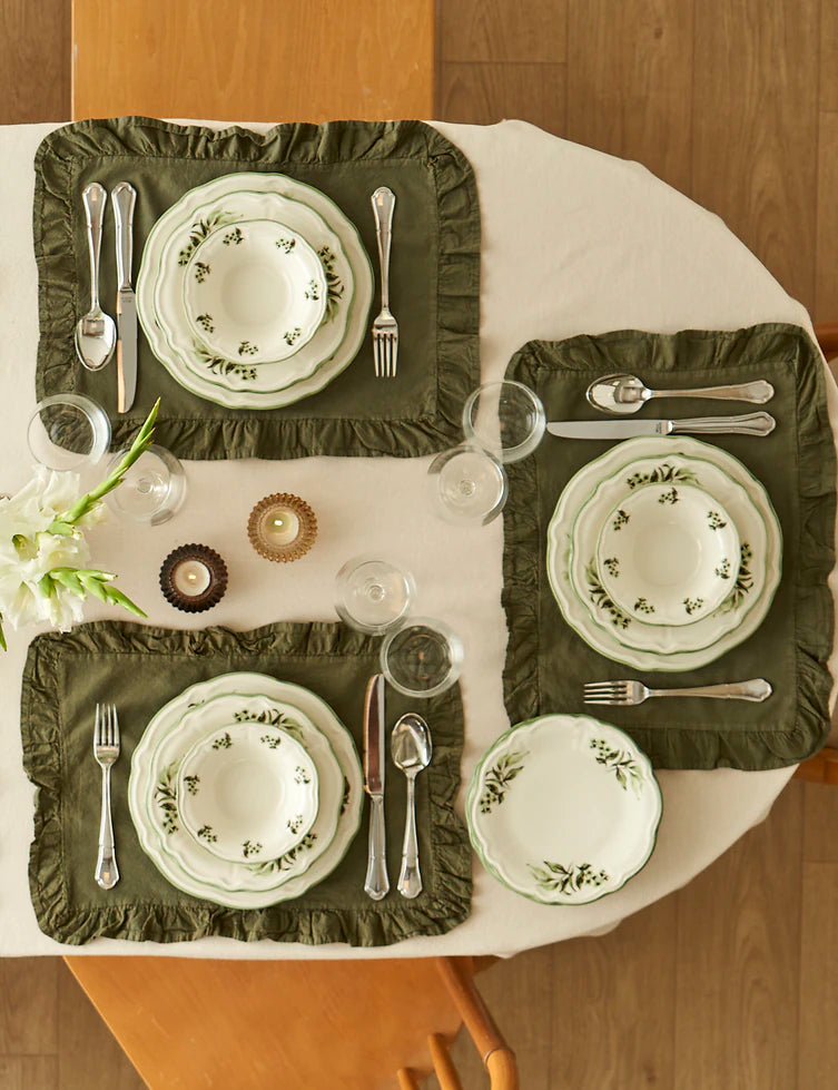 Julia Stoneware 24 Parça 6 Kişilik Yemek Takımı Yeşil