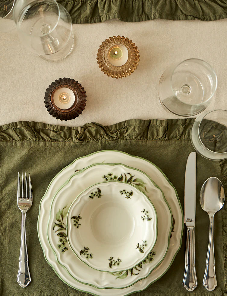 Julia Stoneware 24 Parça 6 Kişilik Yemek Takımı Yeşil