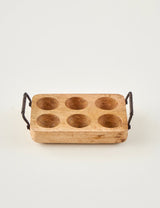 Spark 6'lı Yumurtalık Naturel (20x12x4,5 cm)