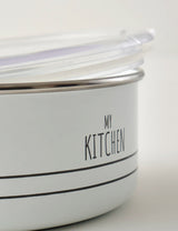 My Kitchen 3'lü Emaye Saklama Kabı Seti Beyaz