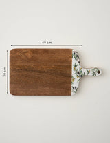Olive Mango Sunum ve Kesme Tahtası Beyaz (40x20x2 cm)