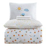 Baby Bee %100 Pamuk Ranforce Bebek Nevresim Takımı Beyaz (4 Parça)