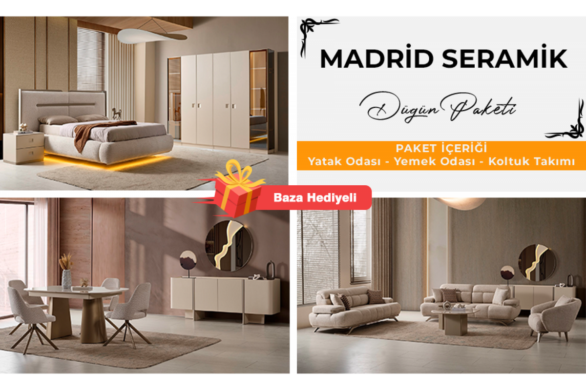 MADRİD SERAMİK DÜĞÜN PAKETİ