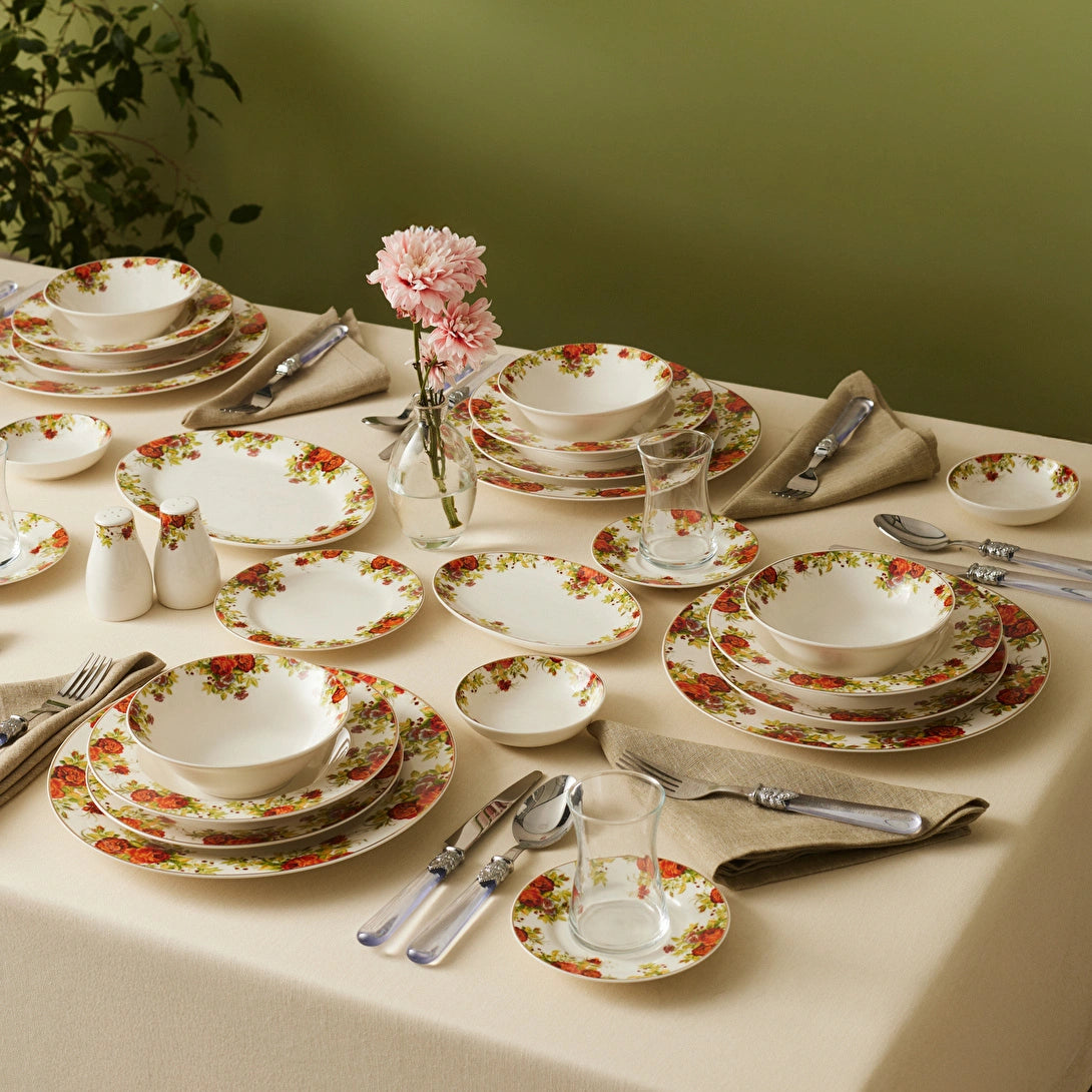 Karaca Elegance Bone Montebello 60 Parça 8 Kişilik Yemek Takımı