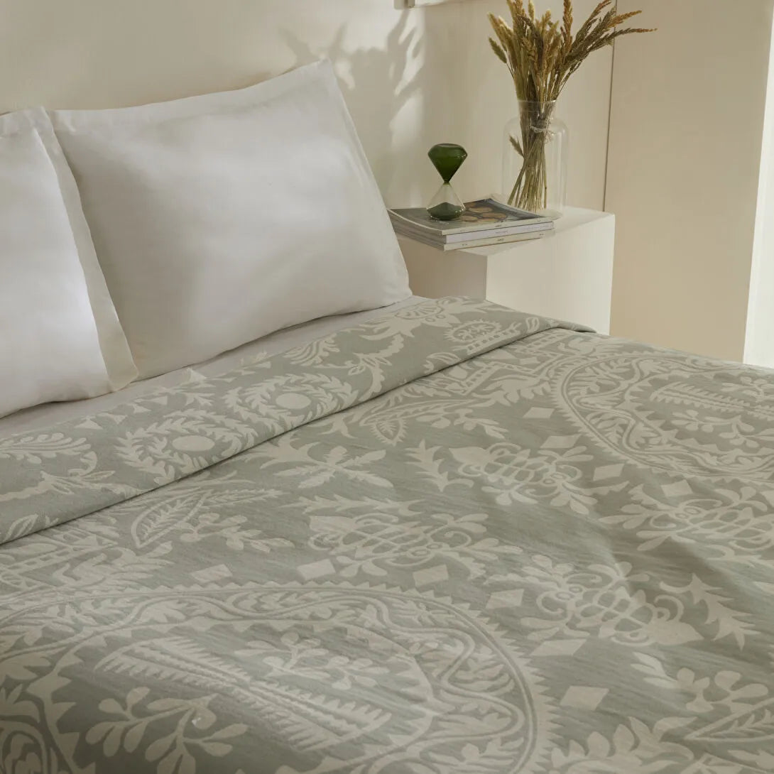 Karaca Home Avery Müslin Çift Kişilik Tek Pike Mint