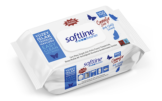 Softline Fresher Yüzey Islak Temizlik Havlusu Çamaşır Sulu 100'lu