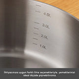 Karaca Power Steel 316+ 3Ply Apollo İndüksiyon Tabanlı 8 Parça Çelik Tencere Seti