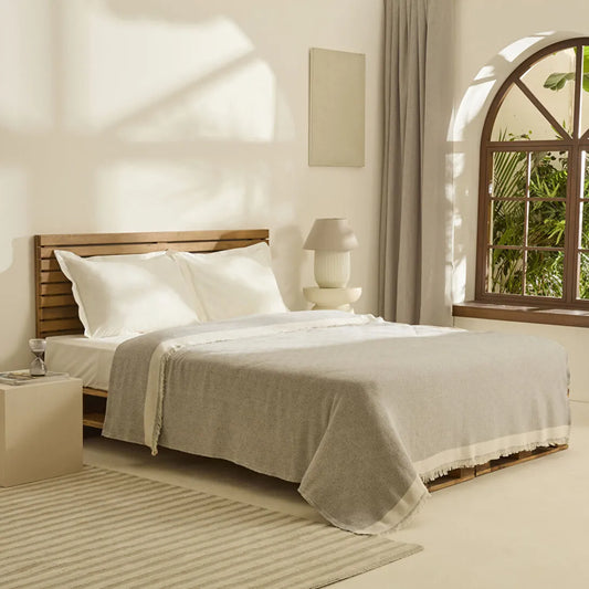 Kaşmir Home Frida Çift Kişilik Pike Gri