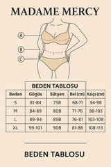 Beyaz Brode Detaylı Transparan Jartiyer Takımı – Zarif, Seksi ve Lüks İç Giyim Seti