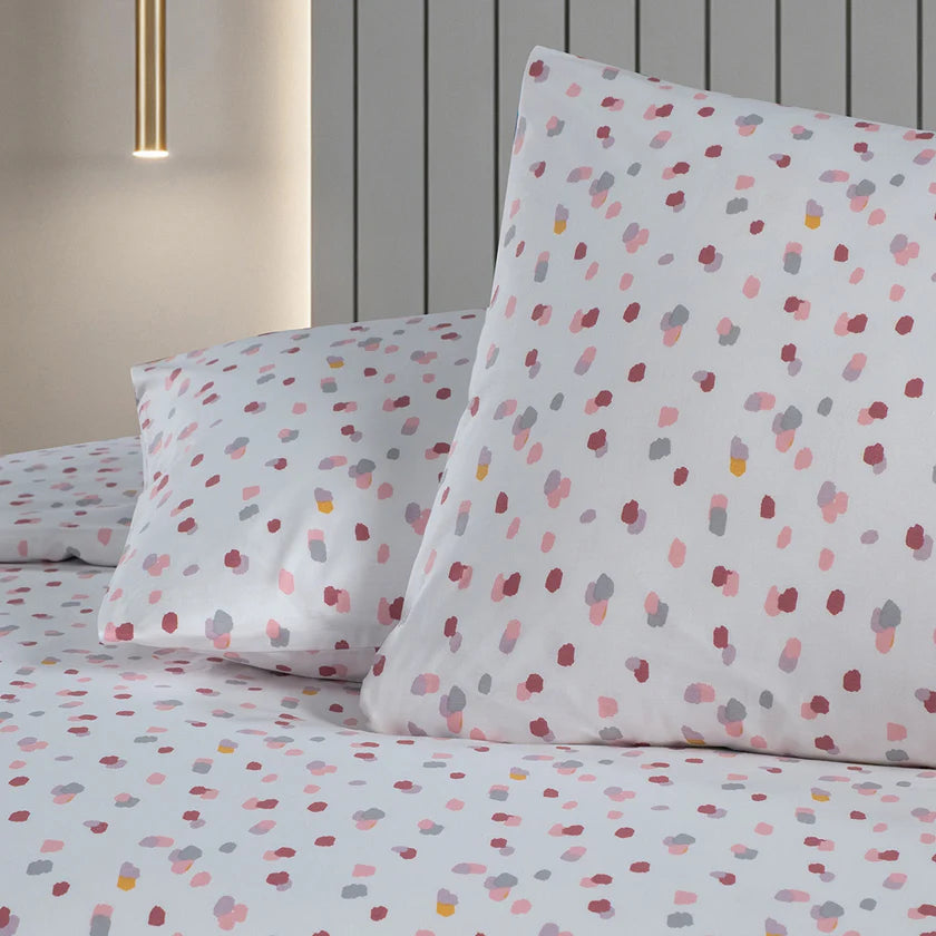 Lunares King Size Ranforce Nevresim Seti Lila (3 Parça)