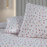 Lunares King Size Ranforce Nevresim Seti Lila (3 Parça)