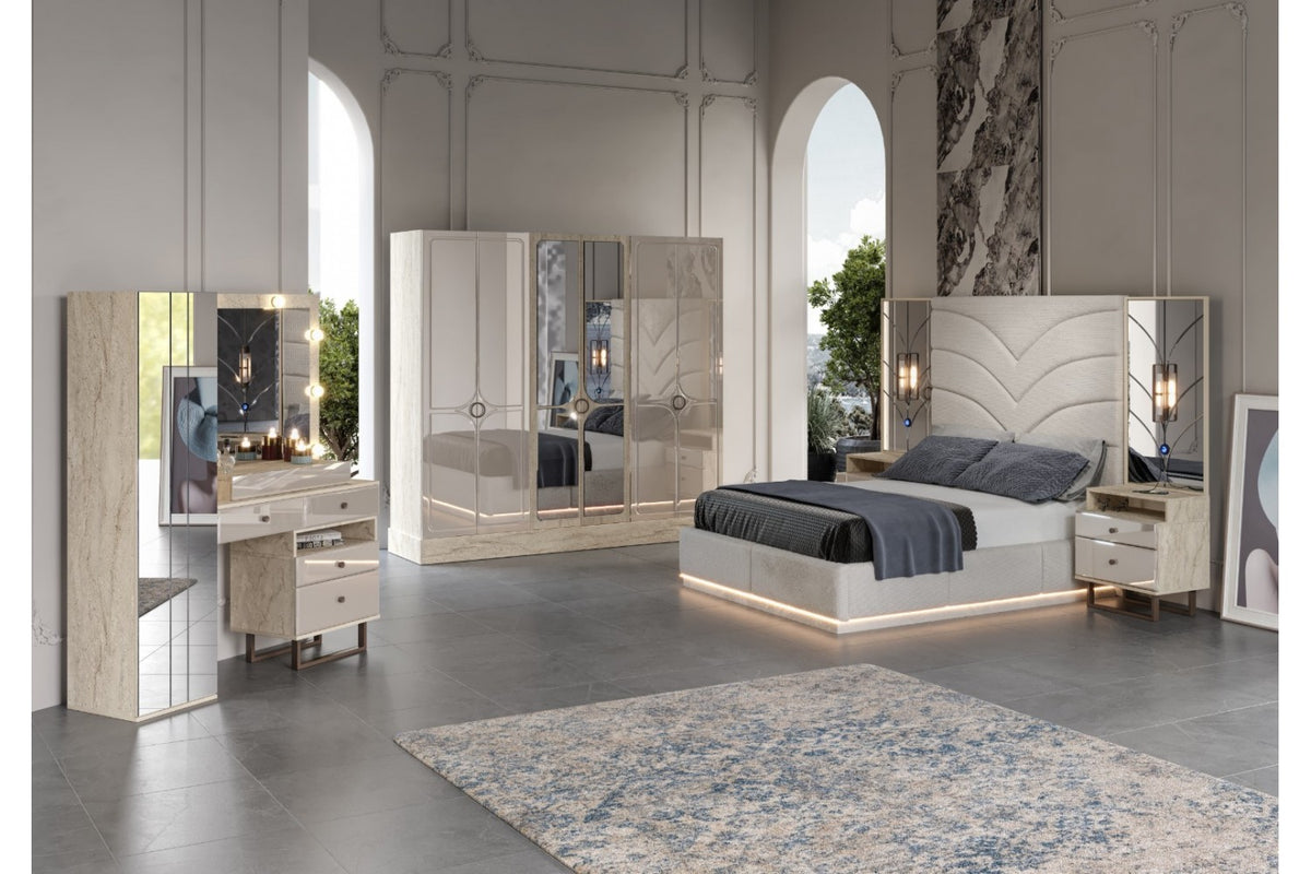TUDOR · YATAK ODASI TAKIMI %100 MDF