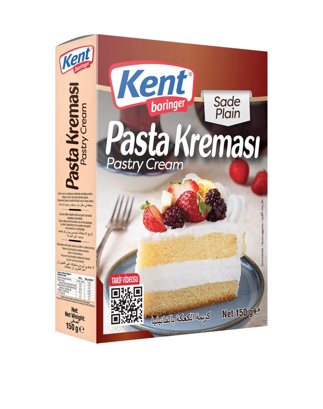 Kent Boringer Pasta Kreması Sade 150 Gr
