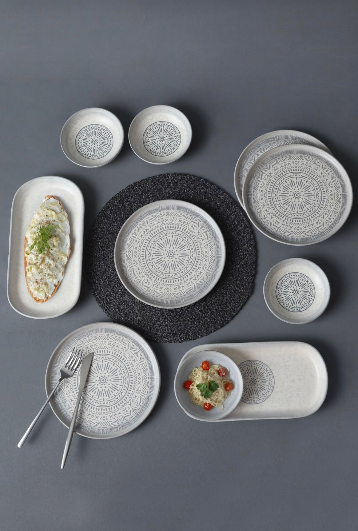 KERAMIKA Stone Kahvaltı Takımı 10 Parça 4 kişilik 21426-27
