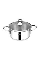 Silver 6 Parça Paslanmaz Çelik Mini Tencere Seti (12-14-16 cm)