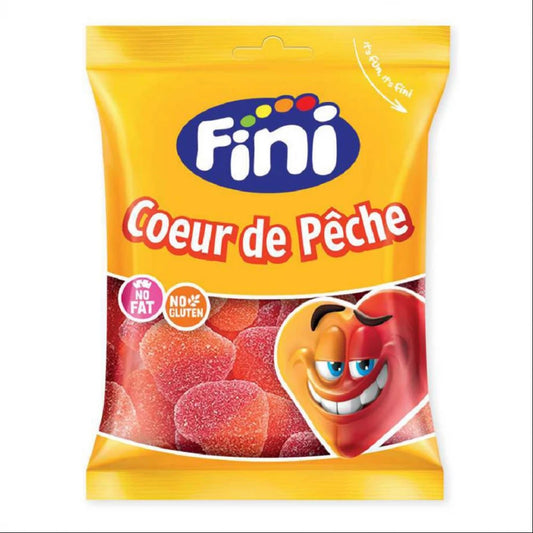 Fini Coeurs de pêche candies Halal 90g