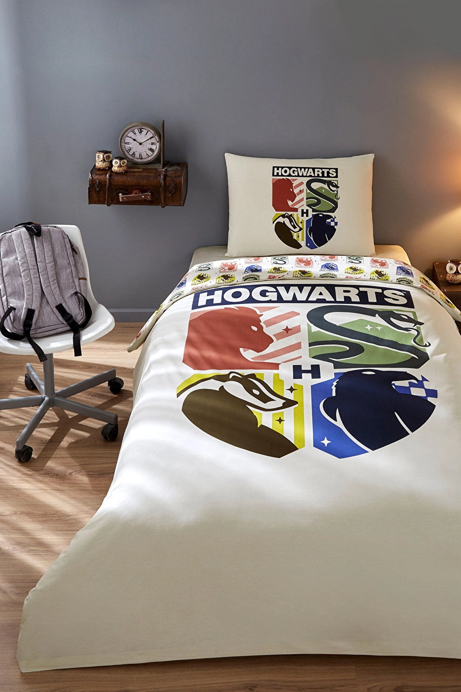 Özdilek
Harry Potter Hogwarts Tek Kişilik Lisanslı Lastikli Çocuk Nevresim Takımı