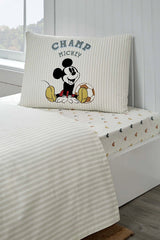 Özdilek
Mickey Mouse Champ Tek Kişilik Disney Lisanslı Lastikli Çarşaf Çocuk Pike Takımı