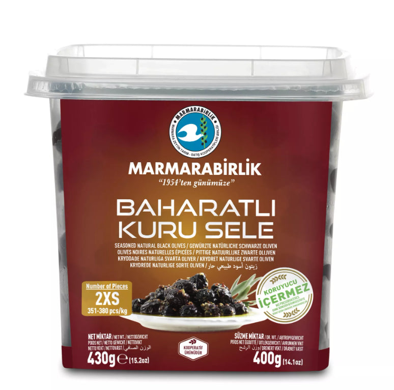 Marmarabirlik Kuru Sele Zeytin Baharatlı 2XS - 400 Gr