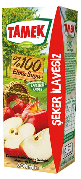 Tamek Elma Suyu (200 ml x 6 Adet)