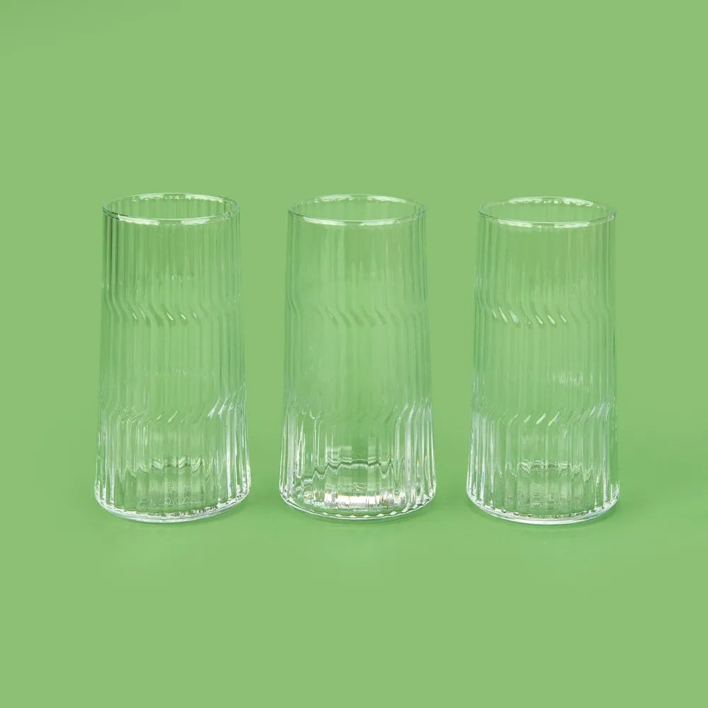 Paşabahçe Dunes 3'lü Meşrubat ve Su Bardağı Seti - Şeffaf - 410 ml