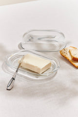 Paşabahçe Basic Cam Kapaklı Tereyağlık - Şeffaf - 100 ml