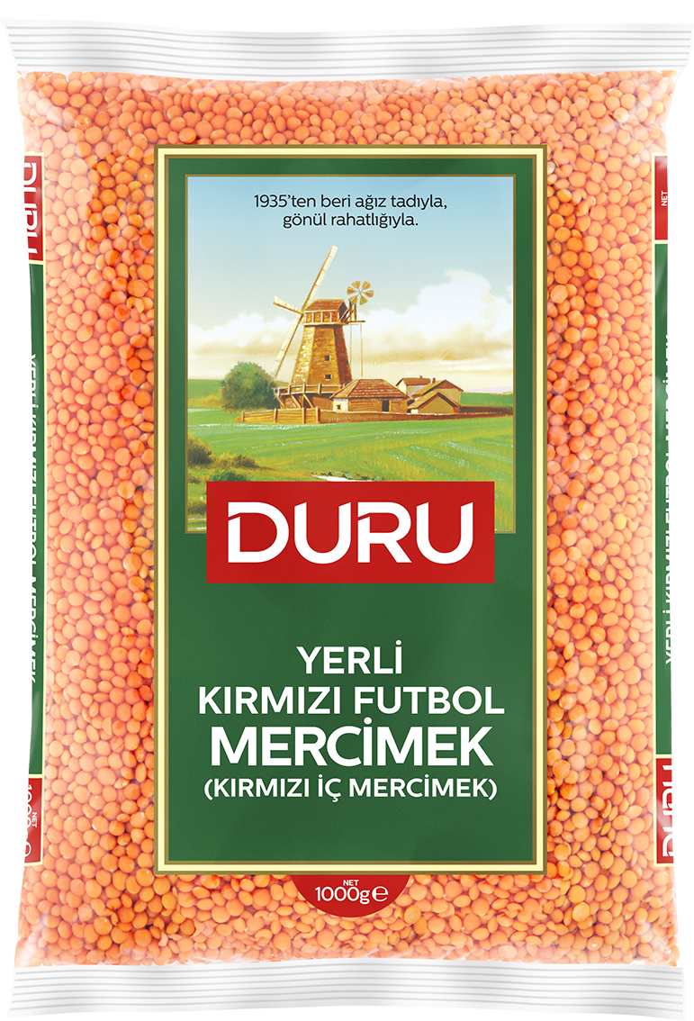 Duru Yerli Kırmızı Futbol Mercimek