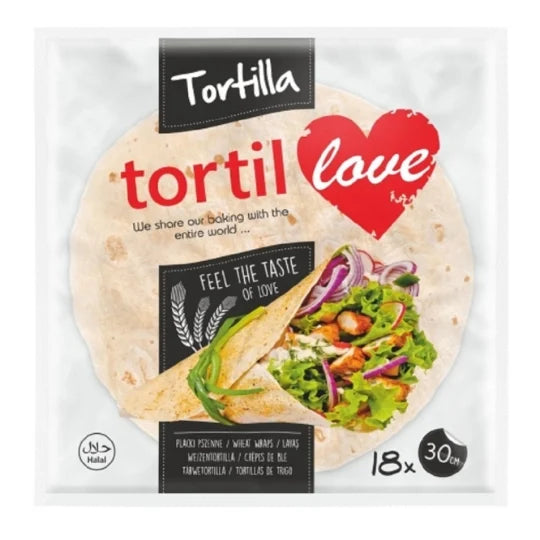 Tortilove Tortillas 18 x 80 g