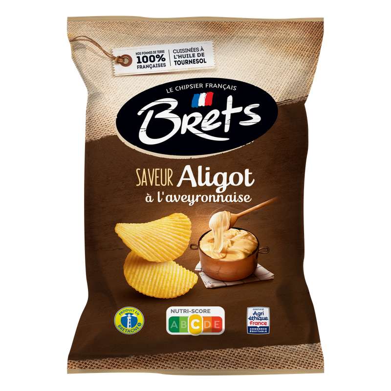 Bret’s Aligot Aromalı Patates Cipsi – 125 g